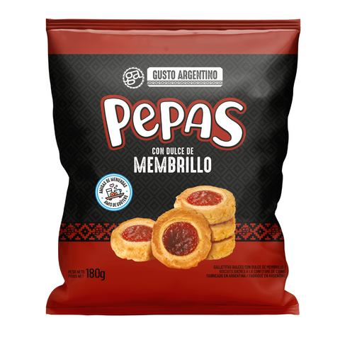 Pepas Membrillo 180g - Gusto Argentino