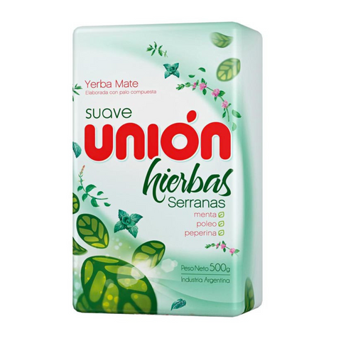 Yerba Mate Suave Hierbas Serranas 500g - Unión