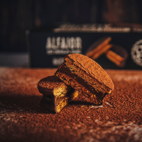 Alfajor de Chocolate Negro 6uds - Gusto Argentino