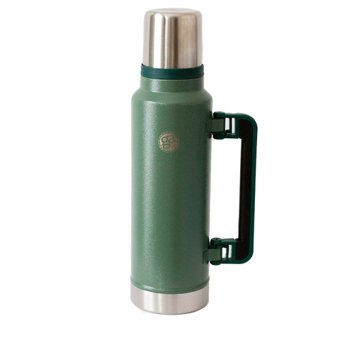 Termo 1.4lt con Asa Aluminio color verde - Gusto Argentino