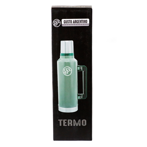 Termo 1.4lt con Asa Aluminio - Gusto Argentino en caja