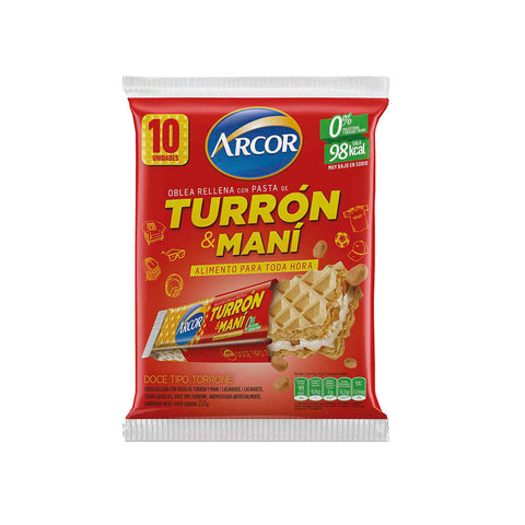 Oblea rellena Turrón & Maní - Arcor