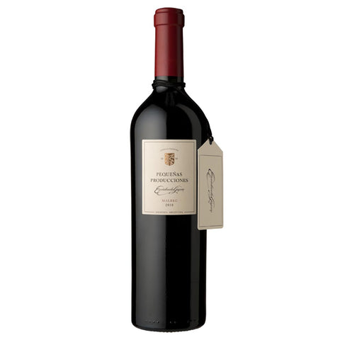 Botella de vino tinto Pequeñas producciones malbec Escorihuela gascon