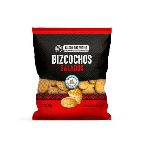 Paquete de 200g de bizcochos salados Gusto Argentino