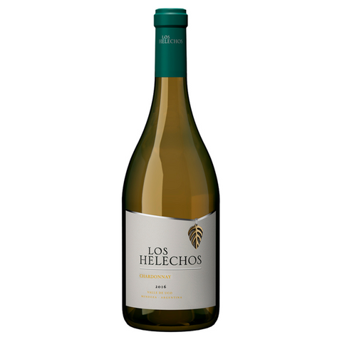 Botella de vino blanco Los Helechos Chardonnay