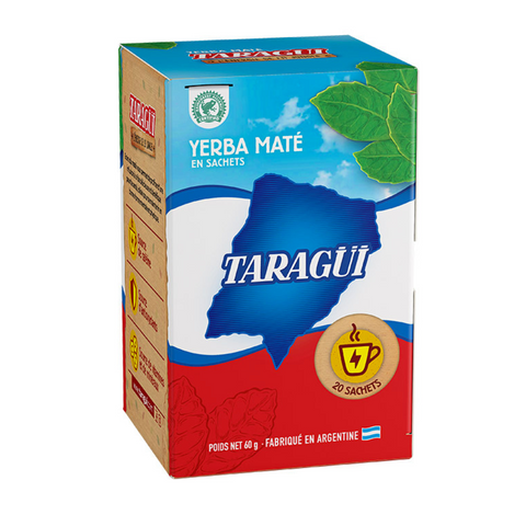 Caja de 20 sachets de mate cocido marca Taragui